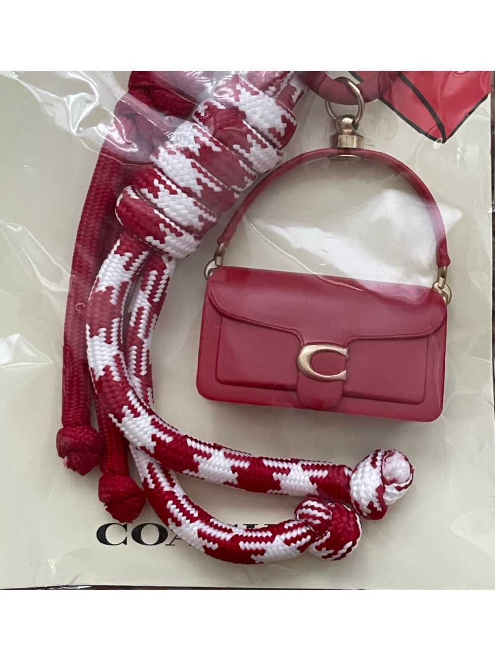 COACH 2025 Lunar Red Tabby Bag Charm - Picture 2 of 6